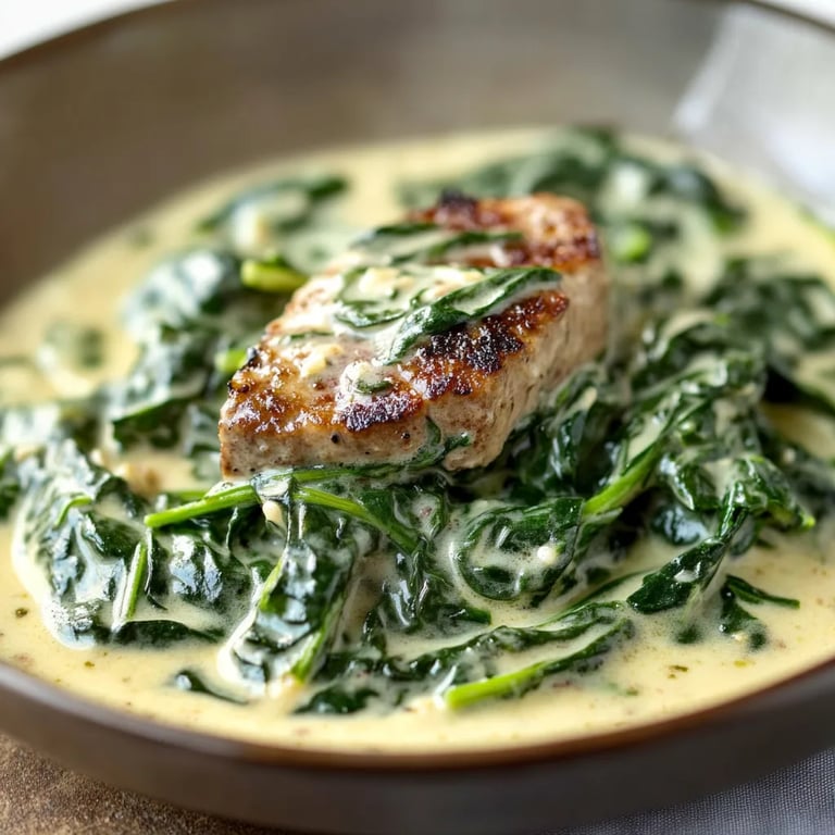 Steakhouse Creamed Spinach (Small Batch)