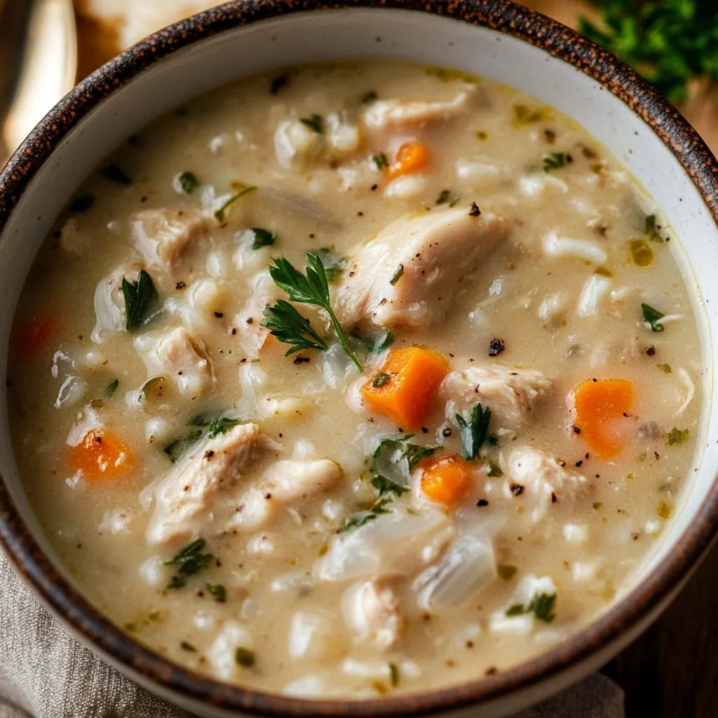 Creamy Chicken and Rice Soup