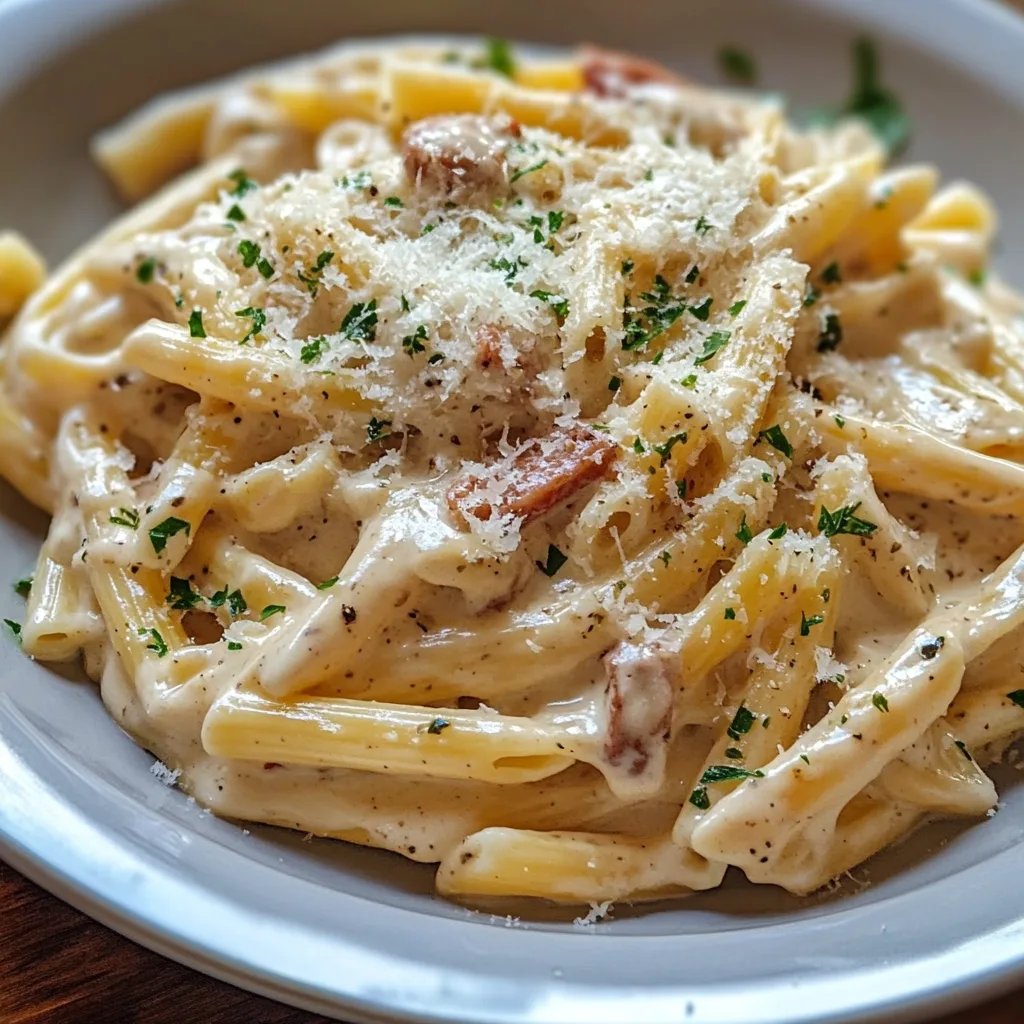 One Pot Creamy Garlic Pasta