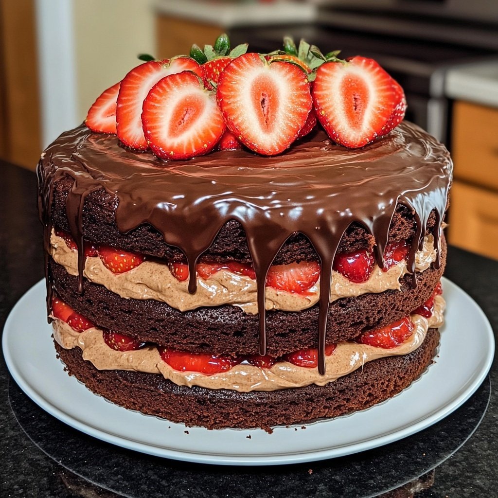 Strawberry Chocolate Cake