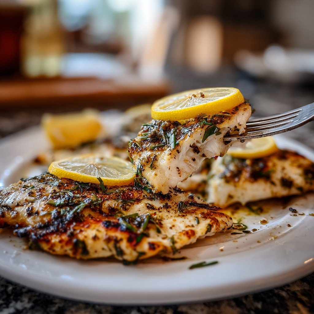 Healthy & Light Lemon Grilled Fish Plate