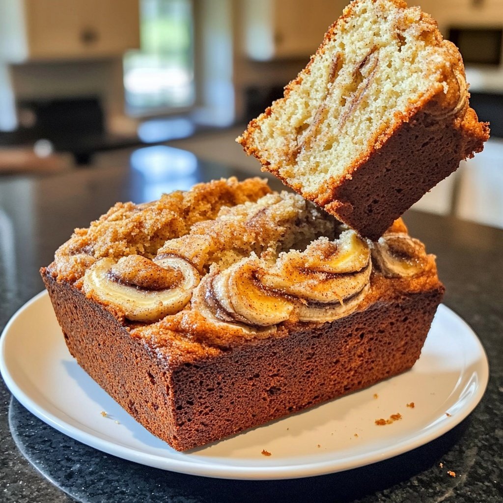 Homemade Cinnamon Swirl Banana Bread – Perfect for Brunch!