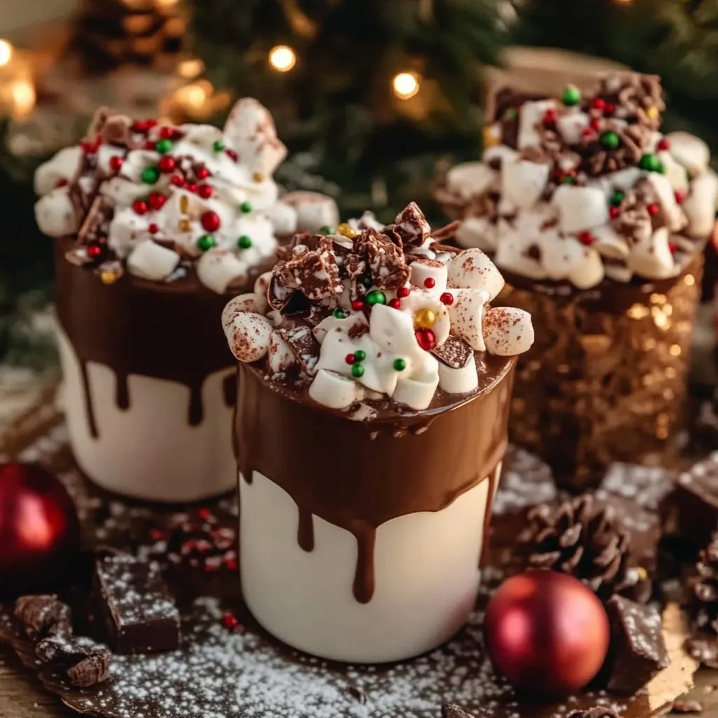 Christmas Chocolate Hot Cups