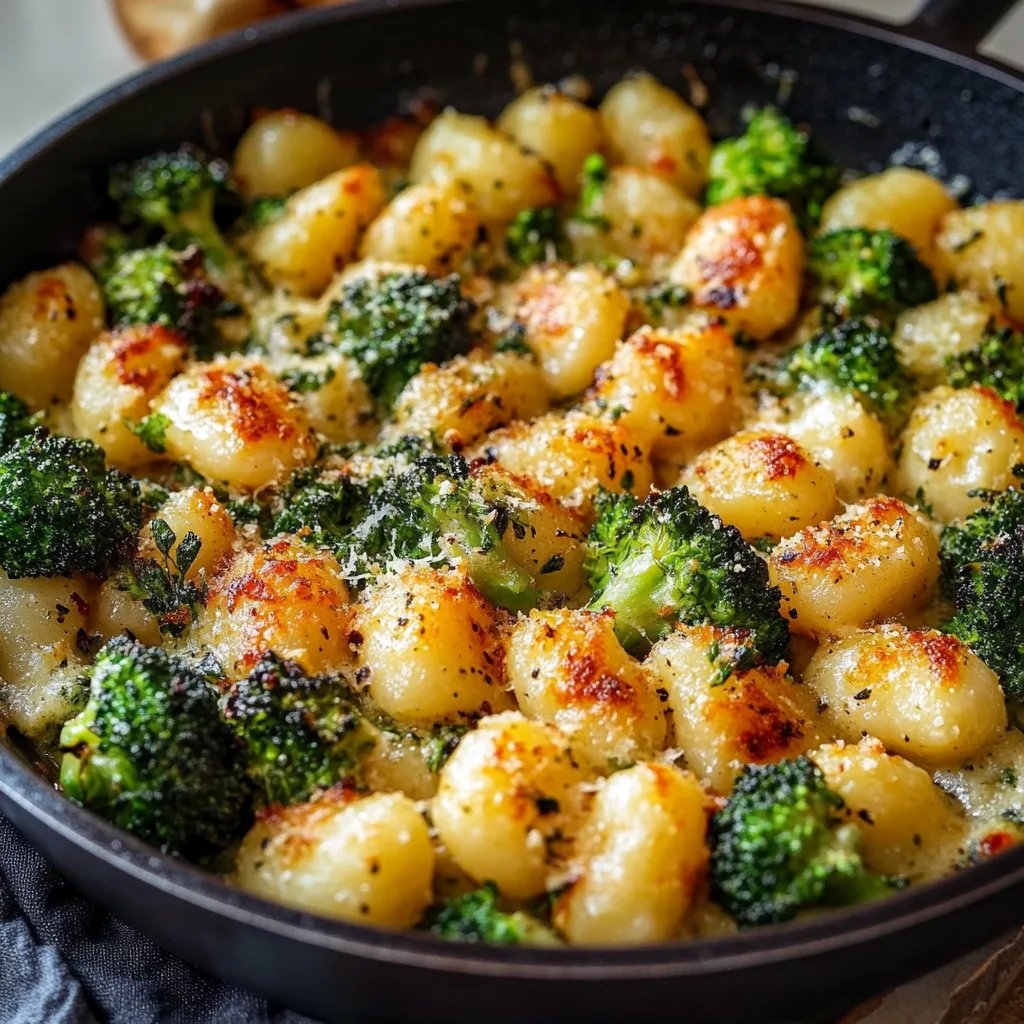 Cheesy Broccoli Gnocchi Skillet 🧀 One-Pan Wonder (Ready in 25 Min!)