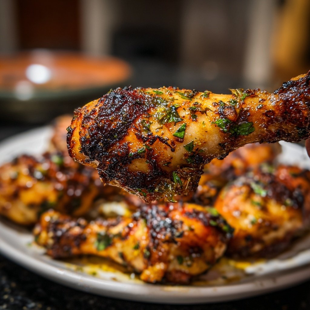 Garlic Roasted Chicken Drumsticks