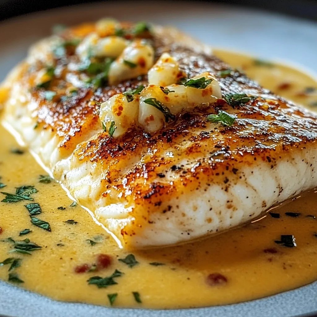 Red Snapper with Creamy Creole Sauce