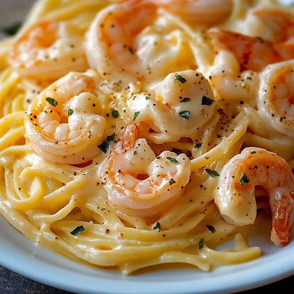 Creamy Garlic Shrimp Pasta