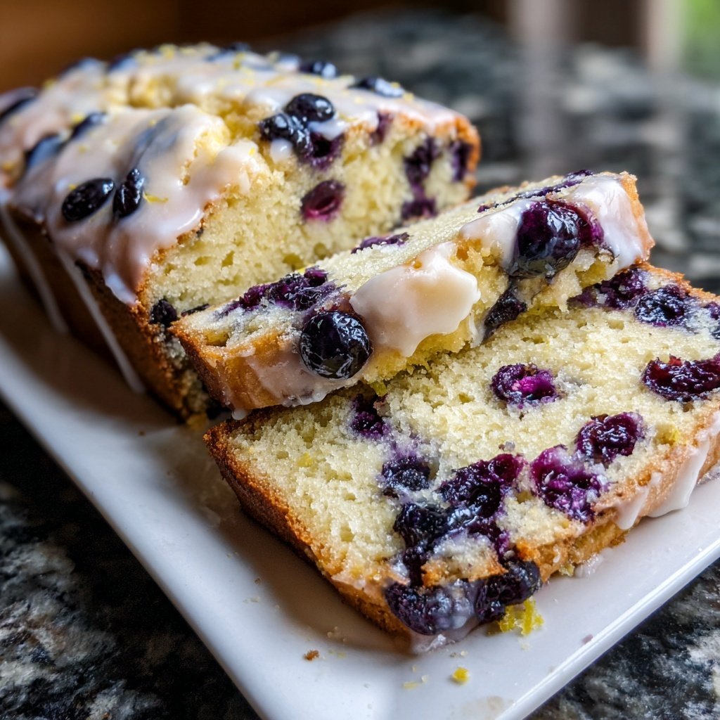 Baking & Desserts Lemon Blueberry Loaf Cake