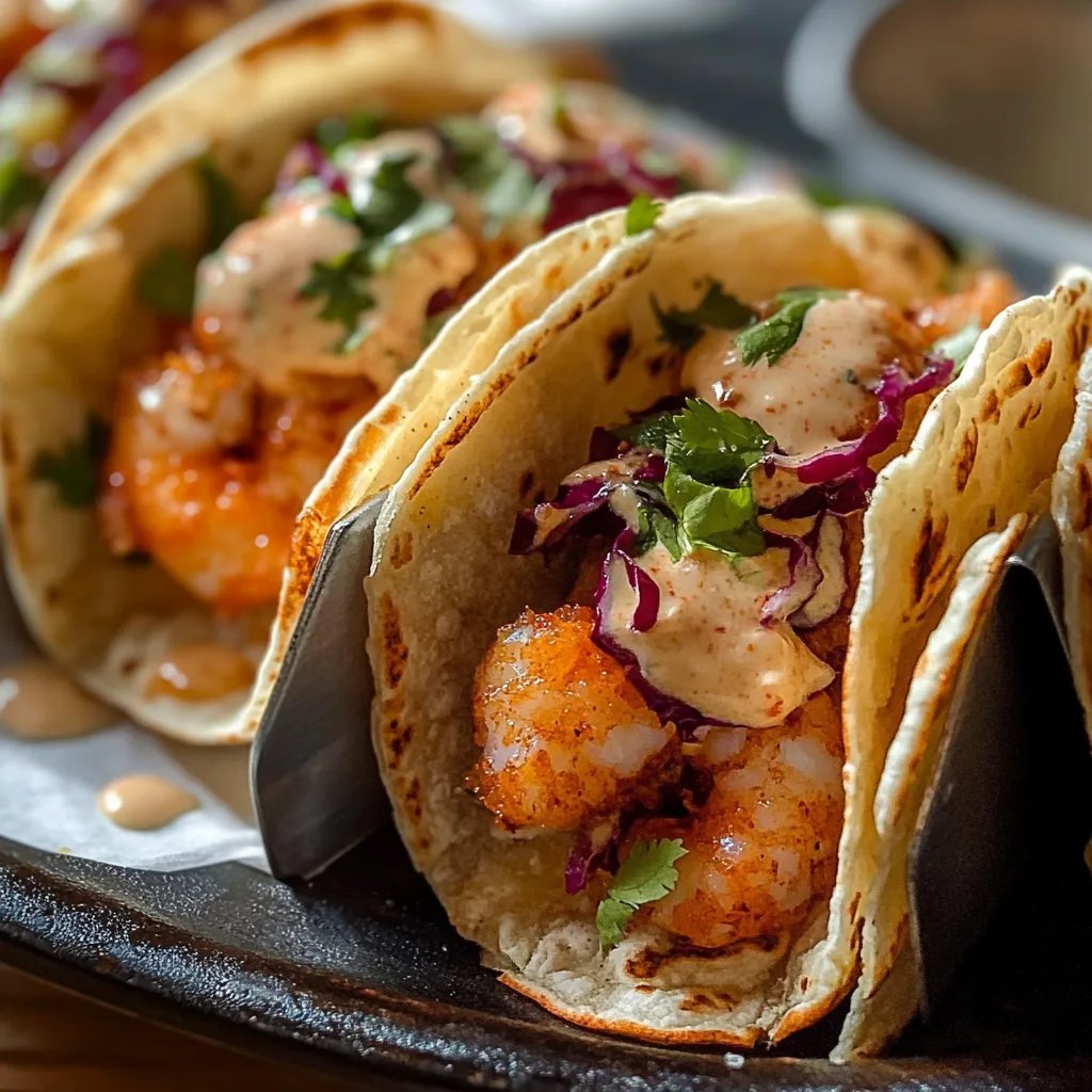 Air Fryer Bang Bang Shrimp Tacos