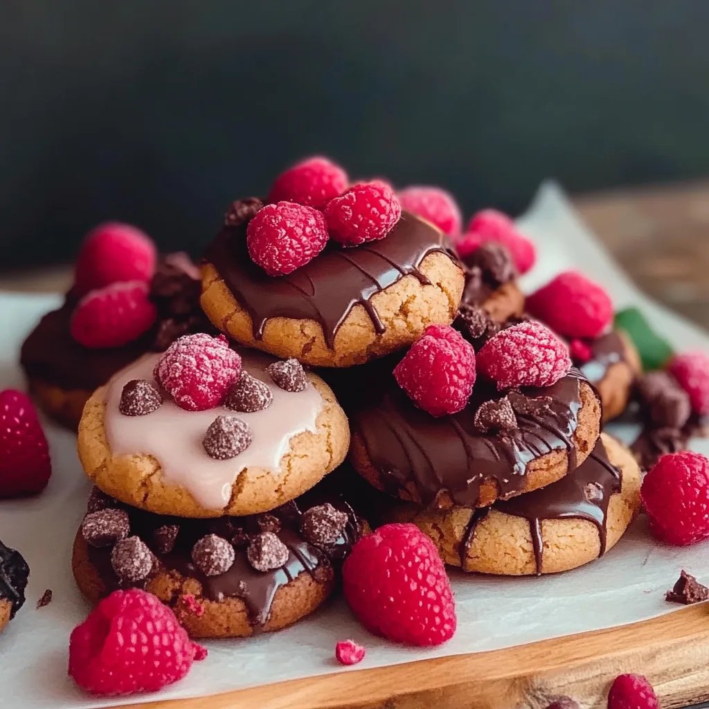 Valentine Ganache Cookies
