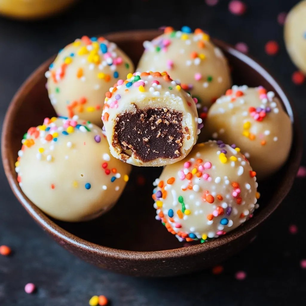 No Bake Cake Batter Truffles