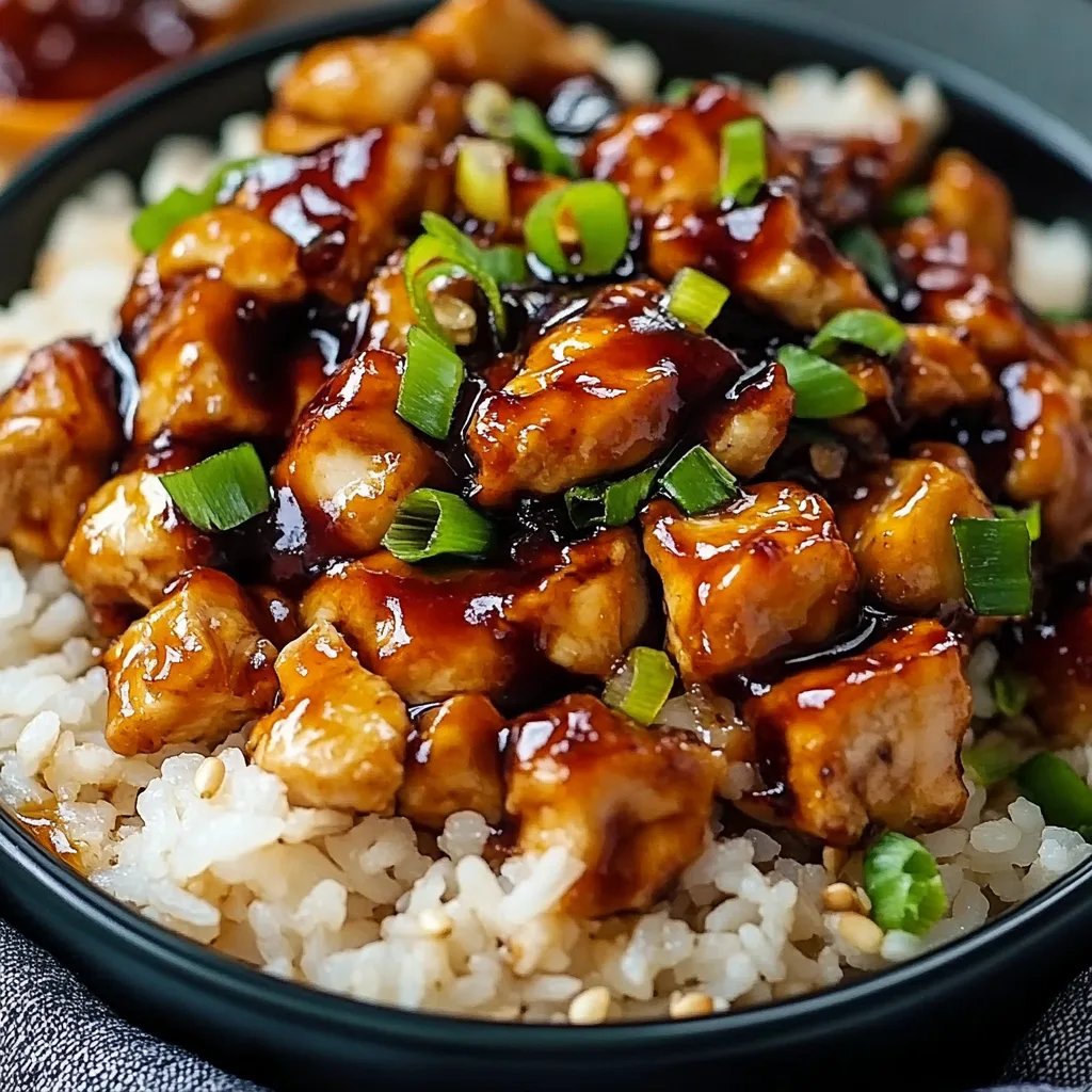 Quick & Healthy Honey BBQ Chicken Rice